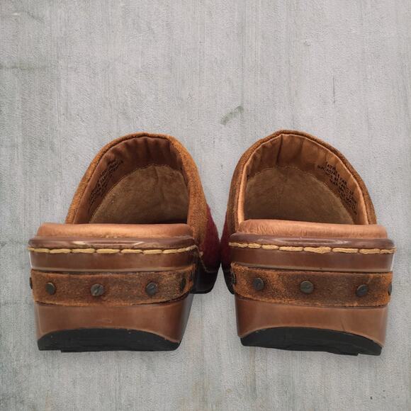 Born Bandy Clogs Women's Size 8 39 Red Blanket Southwest Handwoven Aztec - Picture 6 of 8